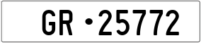 Trailer License Plate